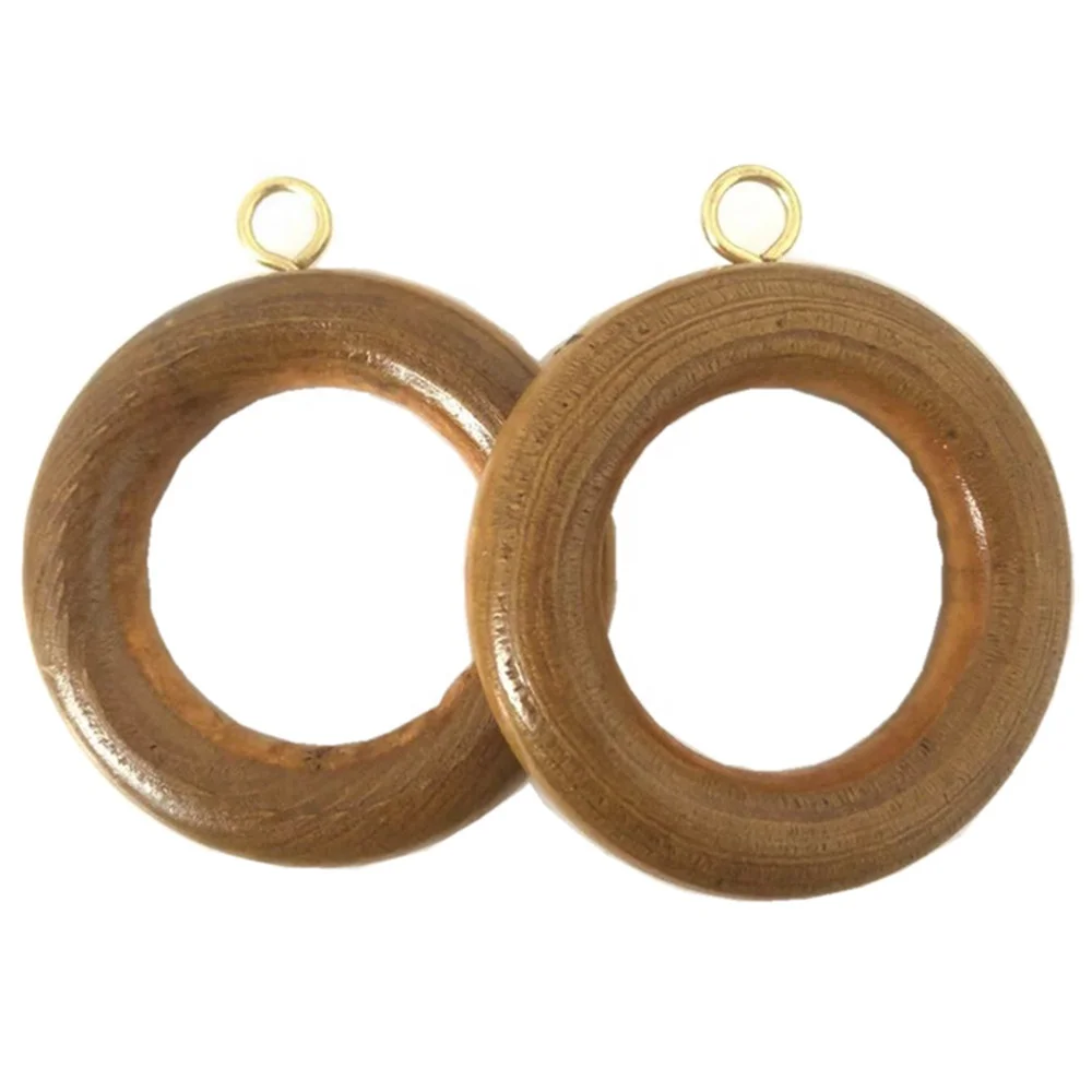 

62mm in diameter pine wood curtain ring wooden circle ring
