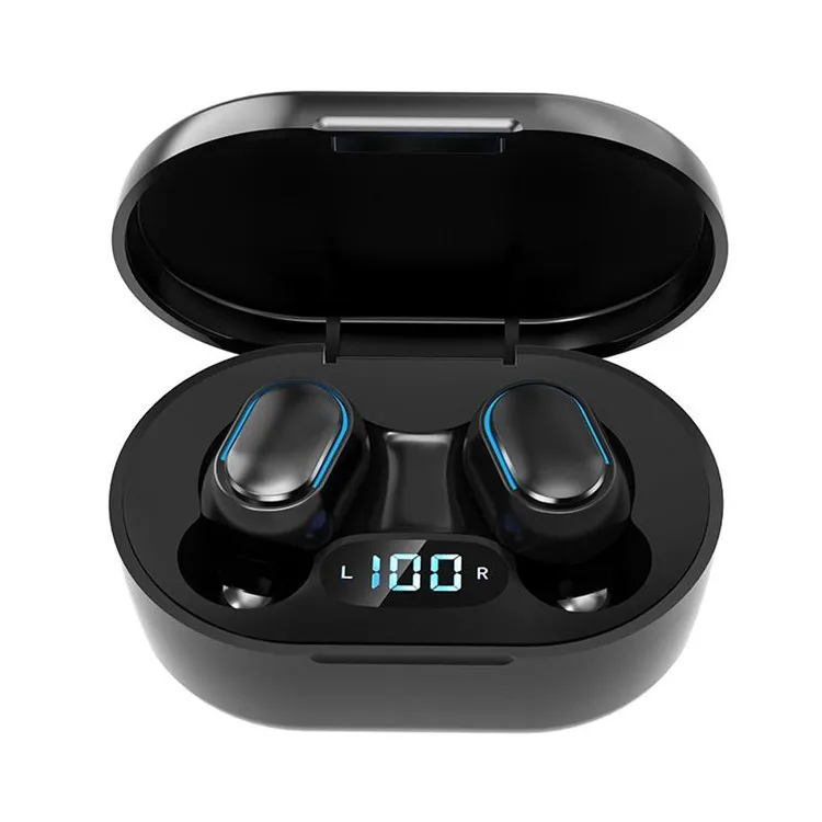 

Waterproof Earphone Wireless Earbuds Sport 2020 E7S TWS Audifonos Blue tooth Wireless, Black white