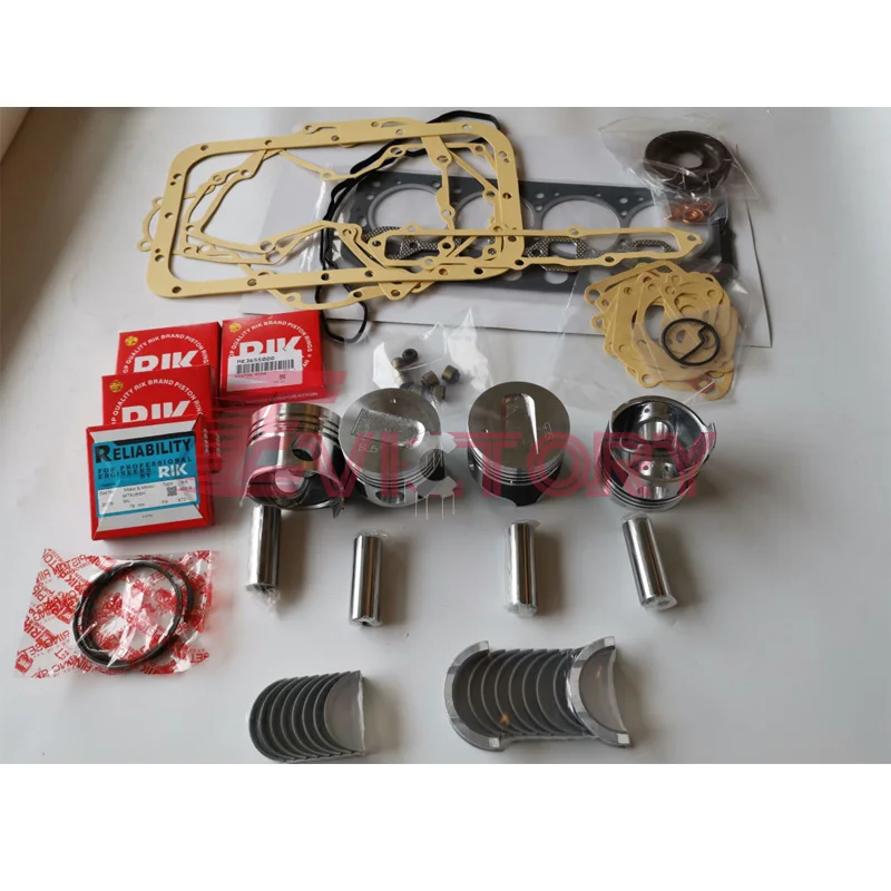 

For Mitsubishi S4L S4L-2 S4L2 rebuild overhaul kit + water pump + valve + guide