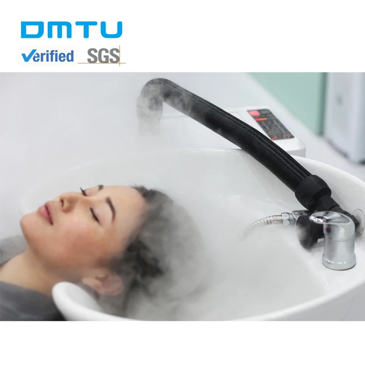 

DMTU Micro Mist Hair Dryer Steamer Spa Mist Equipment Hair Salon Furniture, White, silver, blue,brown