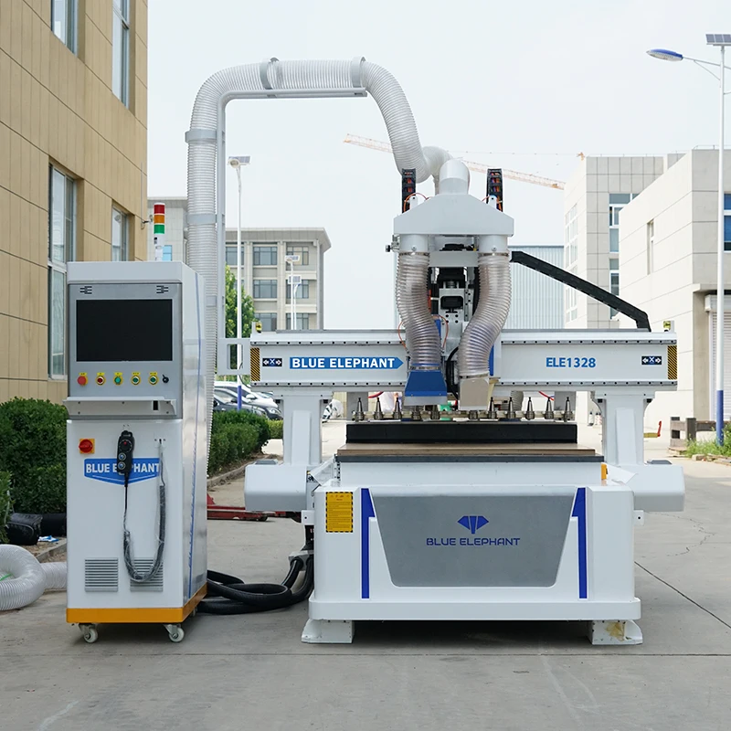 

Blue Elephant cnc cabinet making machine 1325 1530 with 2 saws for cutting heavy plates