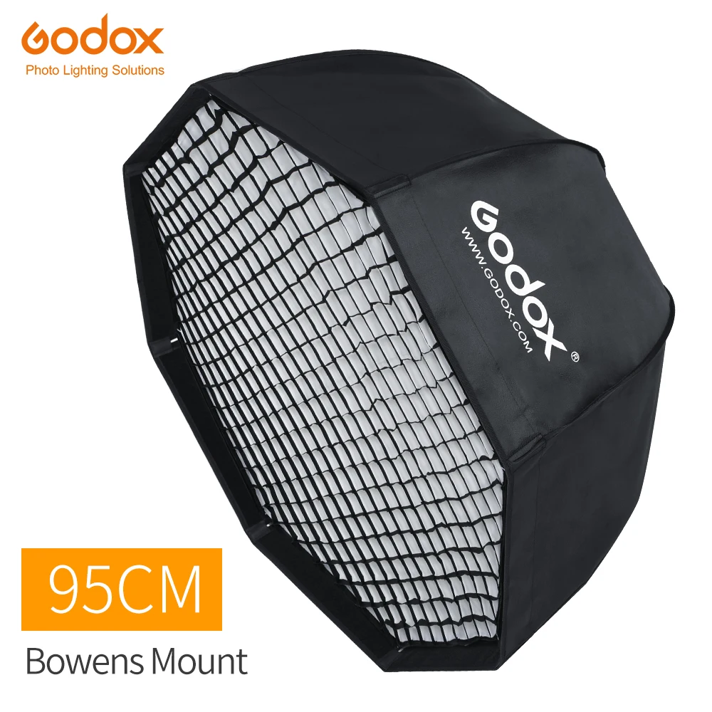 

Godox 95cm 37.5in Portable Octagonal Umbrella Softbox with Honeycomb Grid Bowens Mount Studio Flash Softbox SK400II QT400II, Other