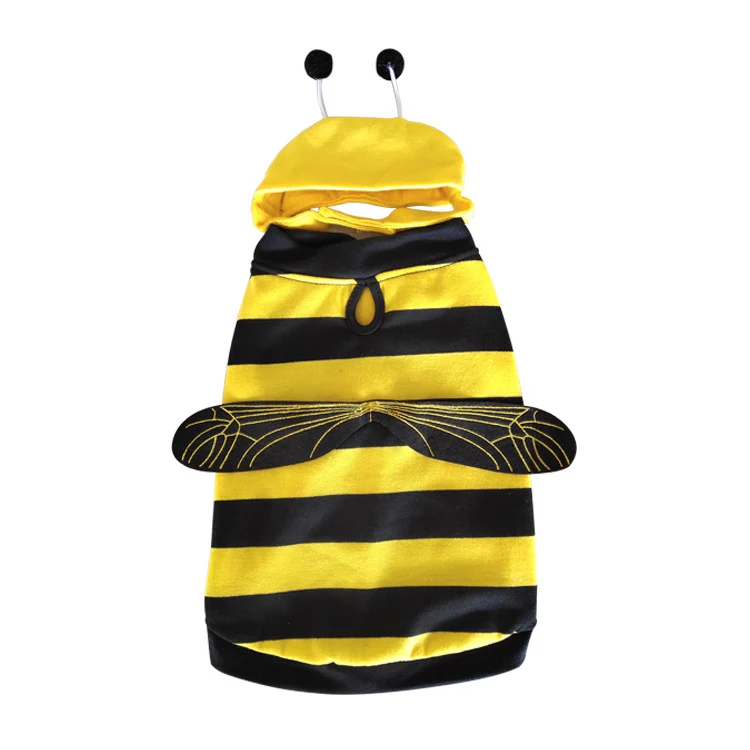 

Wholesale Sale Of Bee Shaped Dog Costume Pet supplier Outerwears Apparel & Accessory Type Feature Dog Clothes, Many colors