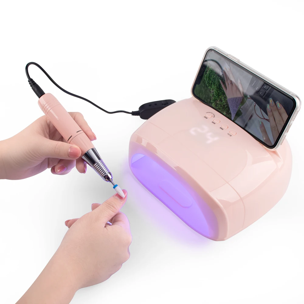 

Misbeauty 2022 New Arrivals Professional 2 in 1 78W Cordless Rechargeable LED UV Lamp Portable Nail Drill 30.000 RPM