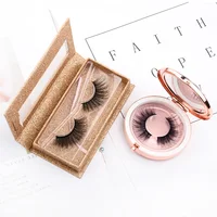 

Cheap Synthetic Eyelashes 3D Faux Mink Natural Lashes 15mm 18mm Eyelash Diamond Box Private Label Design Paper Packaging