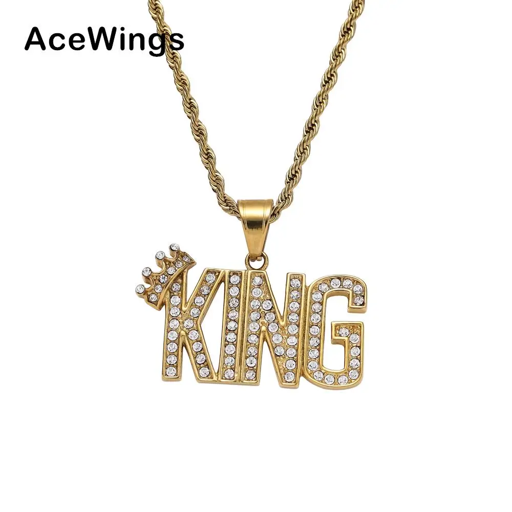 SN230 bling bling Stainless Steel Jewelry Pendant Necklace Hip Hop Jewelry for men