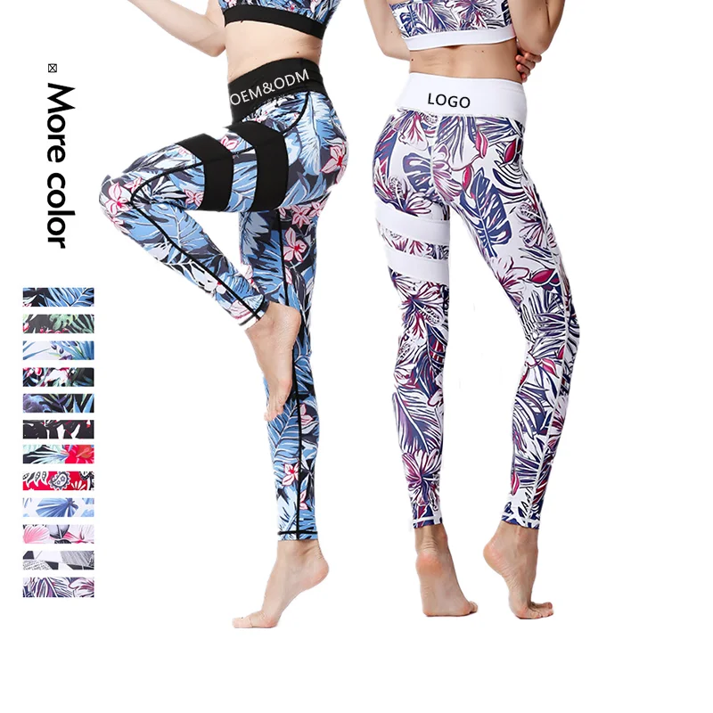 

Xsunwing 2021 custom Lulu Printed tights leggings high waist ladies compression gymwear fitness yoga pants Sport vuori leggings