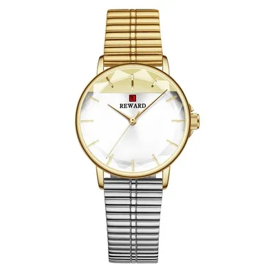 

REWARD Fashion Women Watches Color Matching Dial Quartz Watch Waterproof Ladies Stainless Steel Casual Wristwatches, 4colors