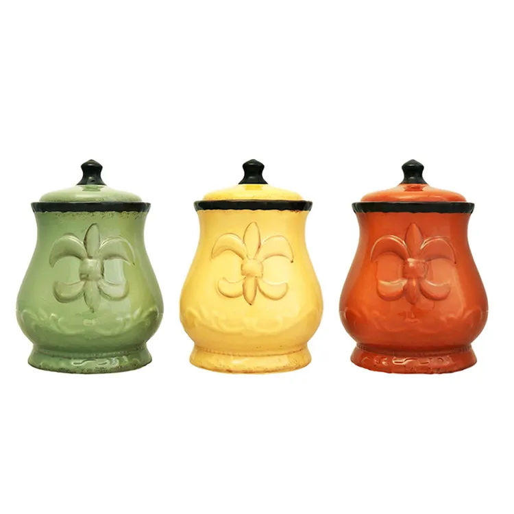 Venta al por mayor botes de cocina de colores-Compre online los mejores