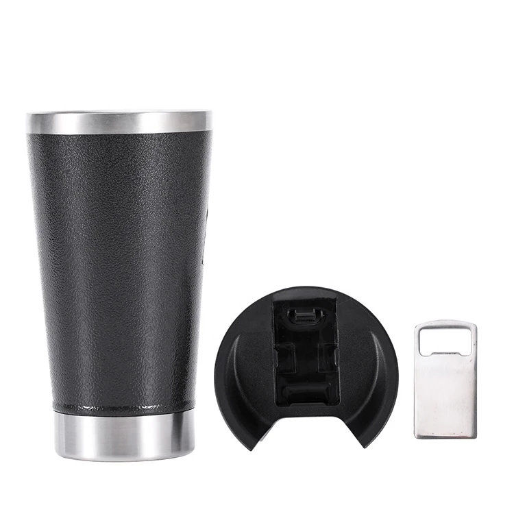 

8oz 12oz 16oz vacuum insulated stainless steel wine tumbler beer mug in bulk with custom lids straws, Customized color