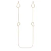 2019 Hot Selling Rhinestone Hanging Tassel Link Neck Long Chain Earring for Women