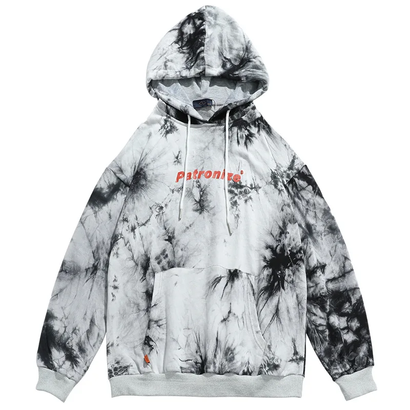 

2022 Spring OEM Custom Fashion Men Cotton Hoodies Terry Tie Dye Pullover Hoodies