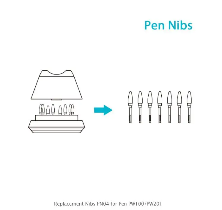Huion Replacement Pn04 Pen Stylus Nibs Buy Nibs,Huion Pn04