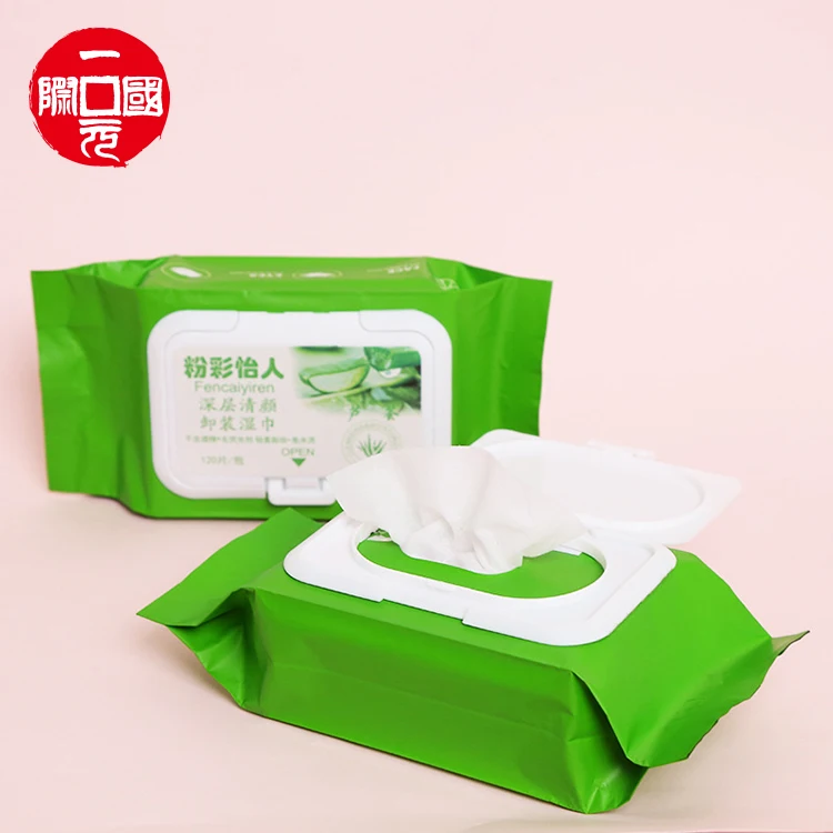 

One dollar Aloe makeup remover wipes wet wipes make-up remover face cleanse wipes