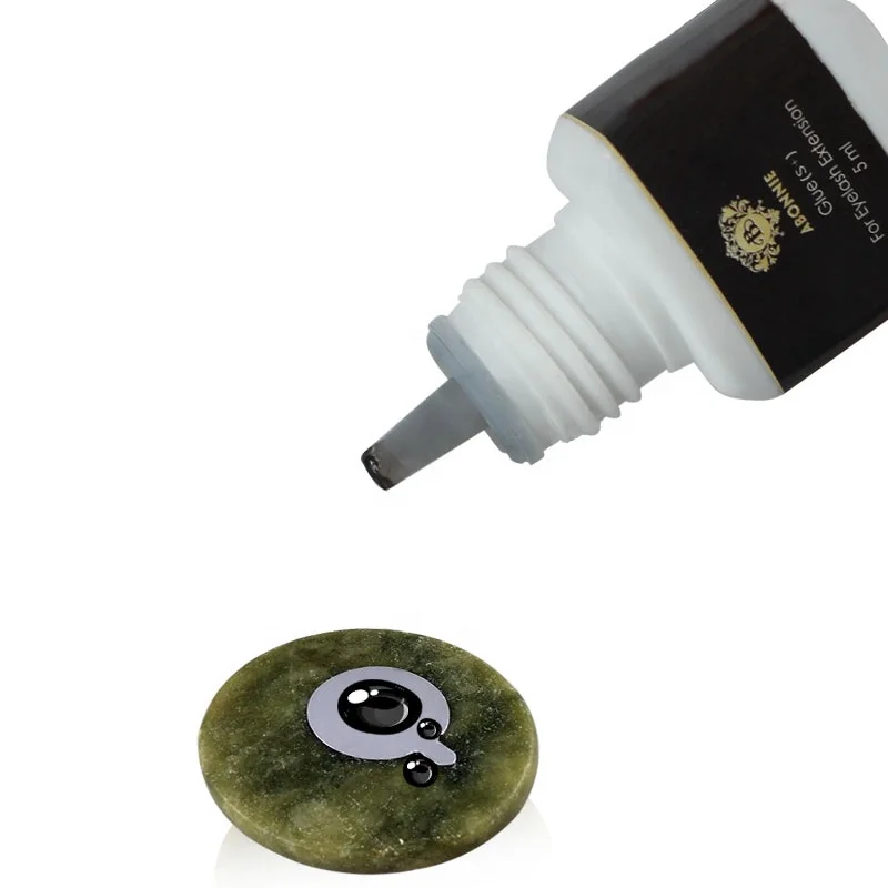 Abonnie Nice Black Bottle And Gold Cap Glue By DHL FEDEX OEM Service 1s Dry Lashes Glue gold bottle lash glue