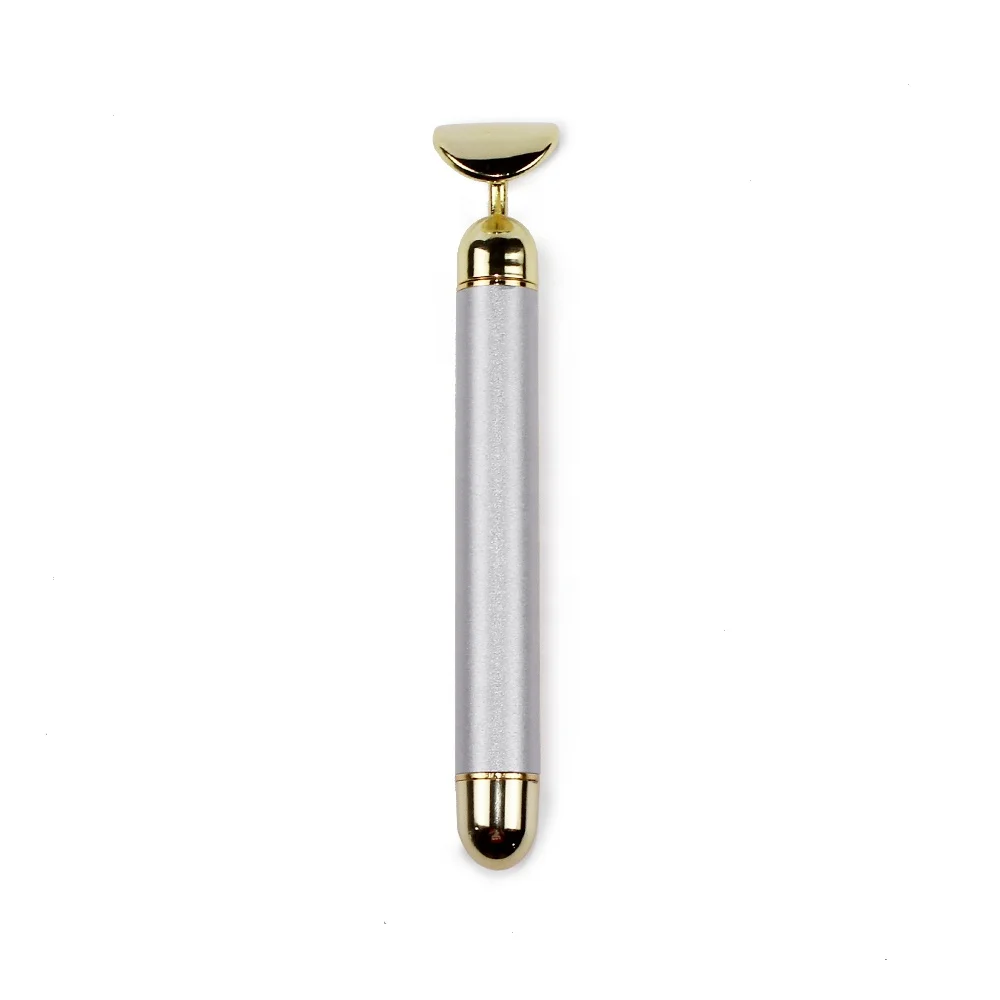 

New Products 2022 Unique Gold-plated Strong Massager Electric Wand Face Dermaplaning Facial bar massage tool