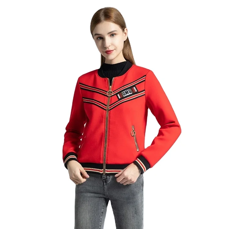 

Factory Direct Sale Hot Selling New Style Ladies Short Red Jacket In China