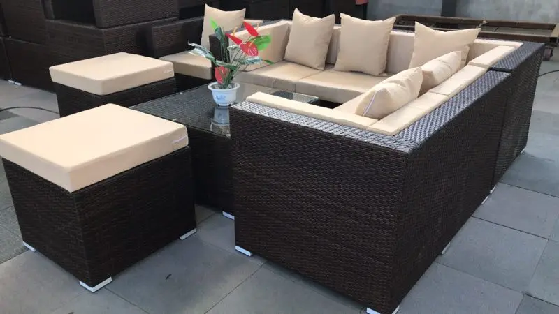 Jardín Sofás De Ratán Mimbre Sofás Conjuntos De Jardín - Buy Al Aire