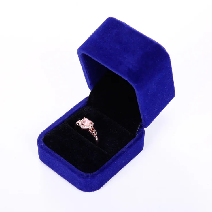 

Romantic Sweet Luxury Small Velvet Engagement Ring Box Ring JEWELRI BOX Jewelry Box, Customized color