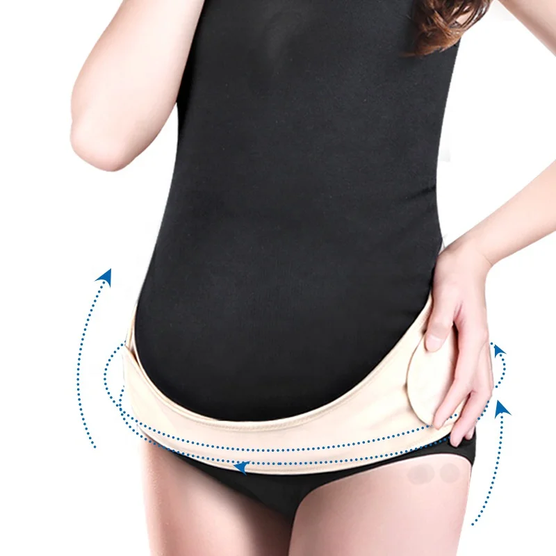 

Wholesale Pregnant Women Belts Maternity Belly Belt Waist Care Abdomen Support Belly Band Back Brace Pregnancy Protector, Black, nude,pink