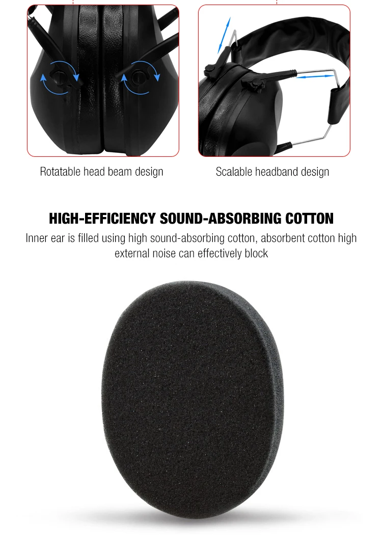 Noise Canceling Tactical Shooting Headset Anti Noise Sport Hunting