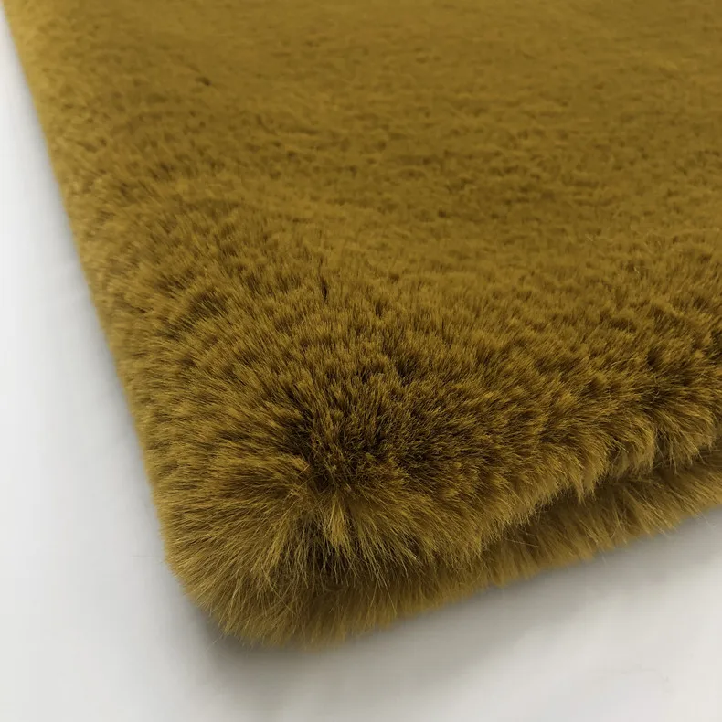 
100% polyester soft faux rabbit fur fabric 