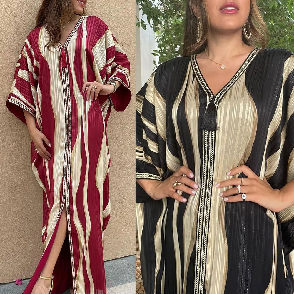 

2113 MuslimQLO 2021 Muslim Fashion Arab Robe kuftan morocco kaftan caftan silk women long kaftan women muslim dress, 2 color