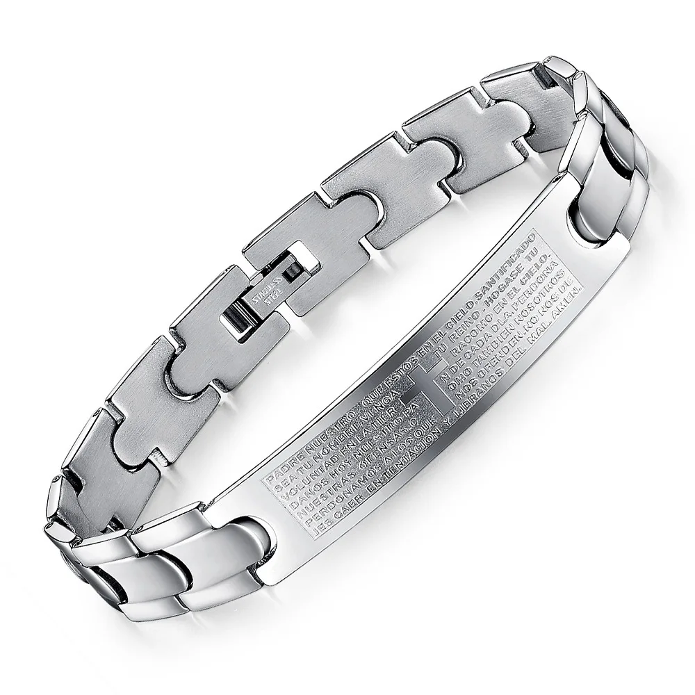 

Jessy 2021 Jewelry Wholesale Charm Fashion Accessory Adjustable Stainless Steel Men Statment Bracelet for Men, As shown