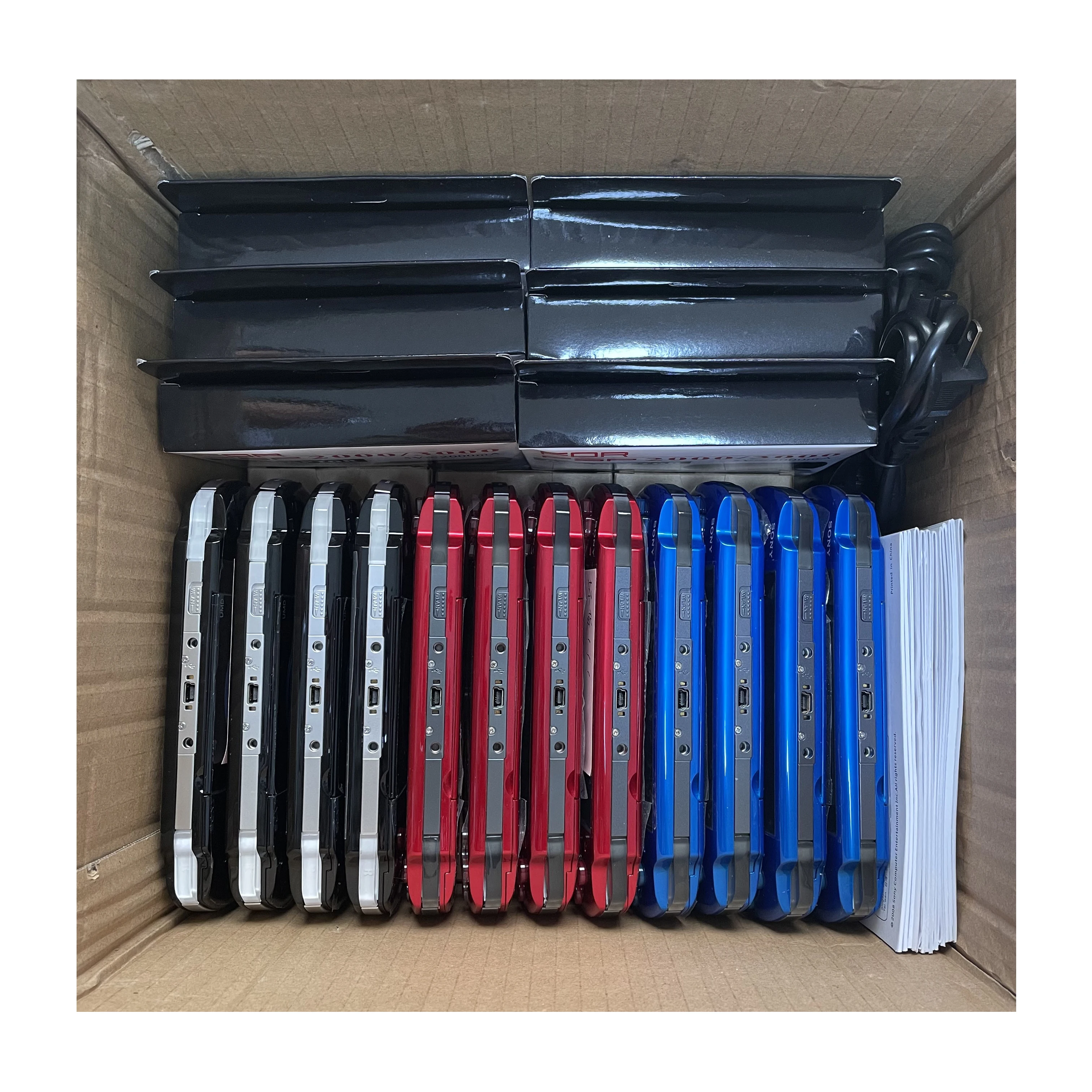 

Free Shipping 45 pcs By DHL!!! For PSP 3000 Handheld Game Player Classic Game Console ( Original And Refurbished ), Black,red,white,blue