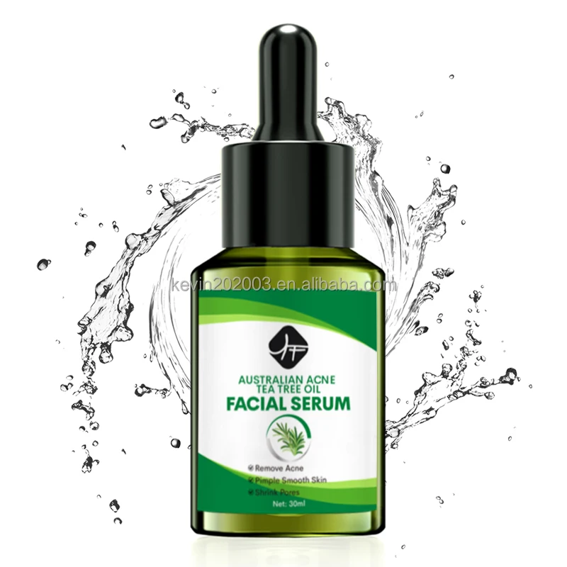 

2022 Private Label Organic Natural TEA TREE FACE SERUM For Skin Repair Moisturizing Australian tea Tree Acne serum