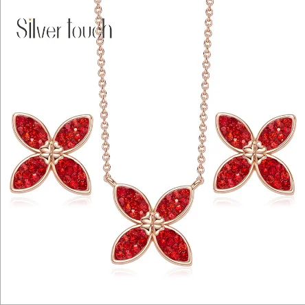 

women luxury zirconia jewelry set for party