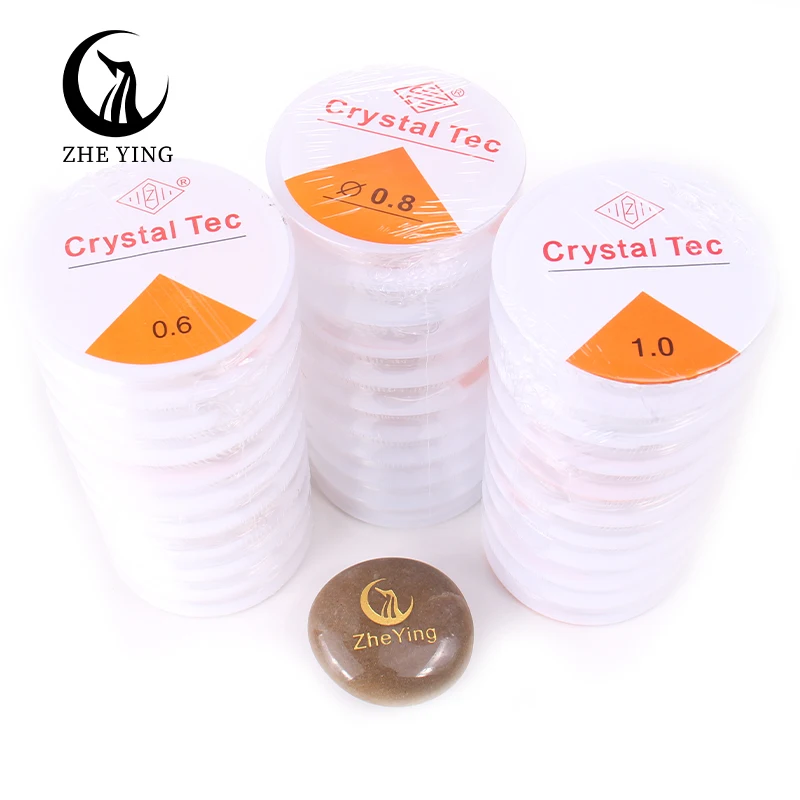 

Zhe Ying 0.6/0.8/1.0 mm Transparent Elastic Crystal Line Beading Cord String Thread For Jewelry Making Bracelet Elastic Thread