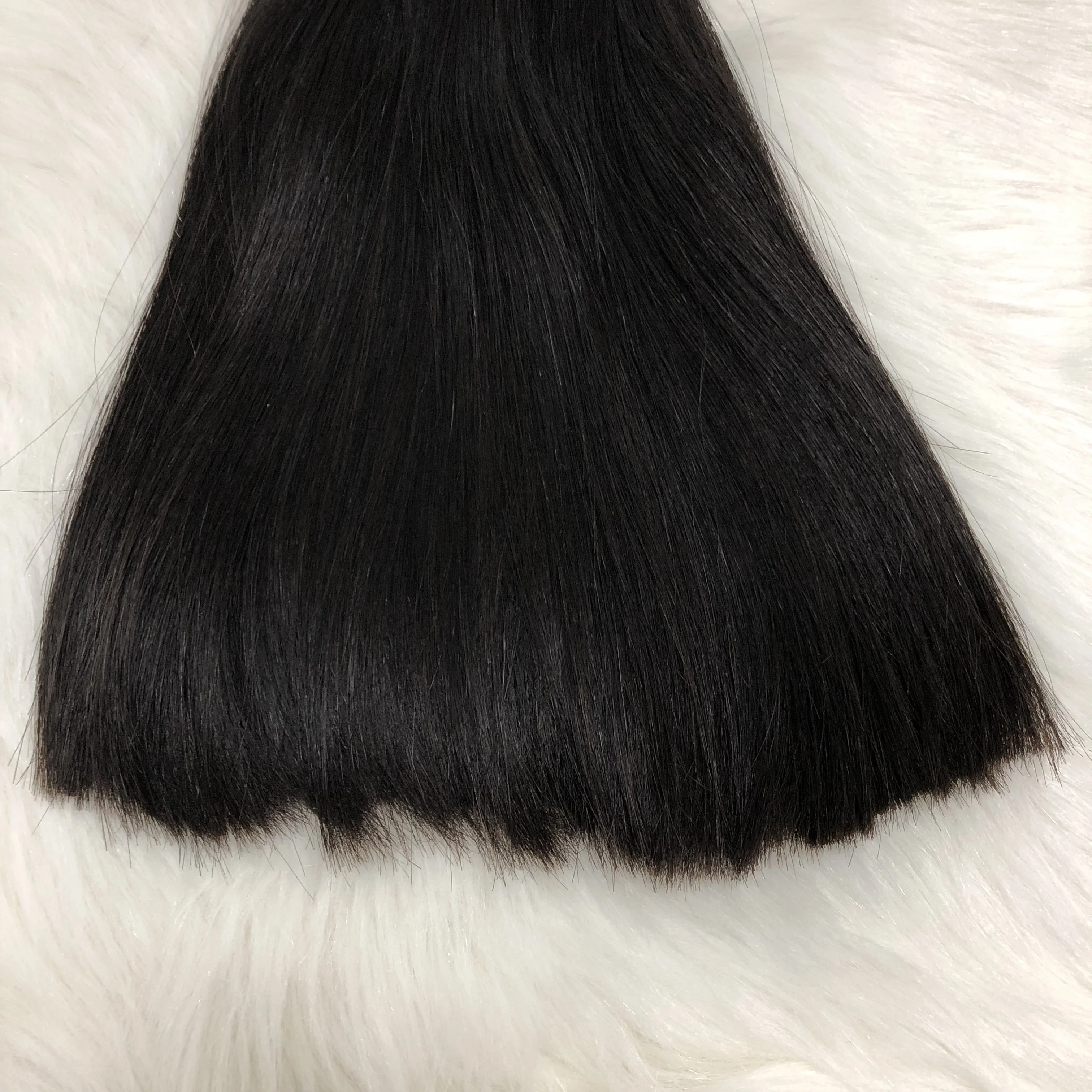 
Raw Virgin Vietnam Hair Extension Super Double Drawn Bone Straight Hair Bundles With Closure 