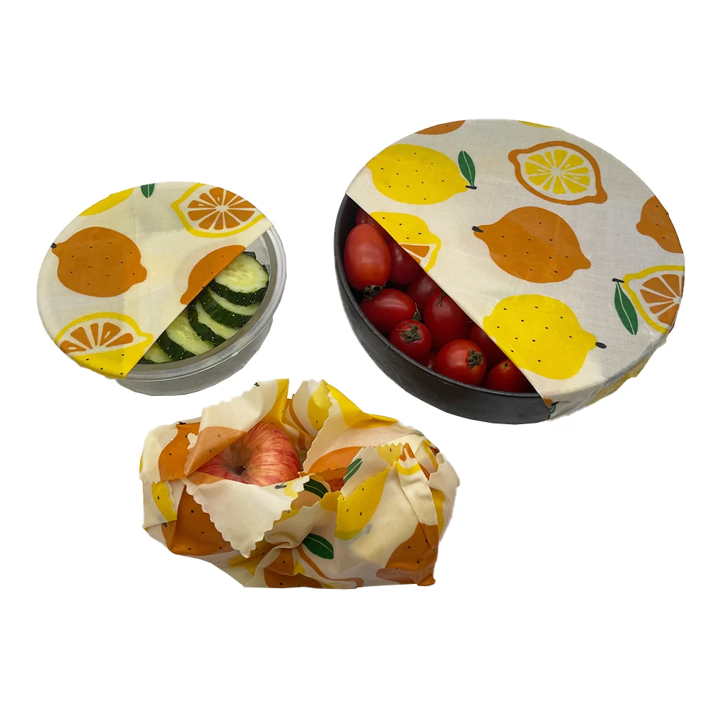 

Free Sample Natural Sustainable Bee Wax Wraps Food Cover Food Storage Reusable Beeswax Sandwich Wraps