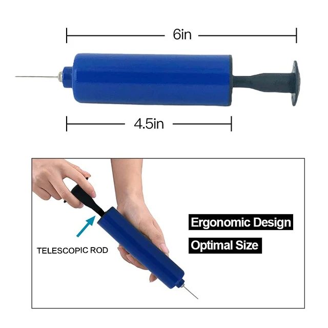 

Outdoor Recreation Sports 6 inch hand mini Soccer and Basketball Air Pump Sport Ball Pump, Customizable