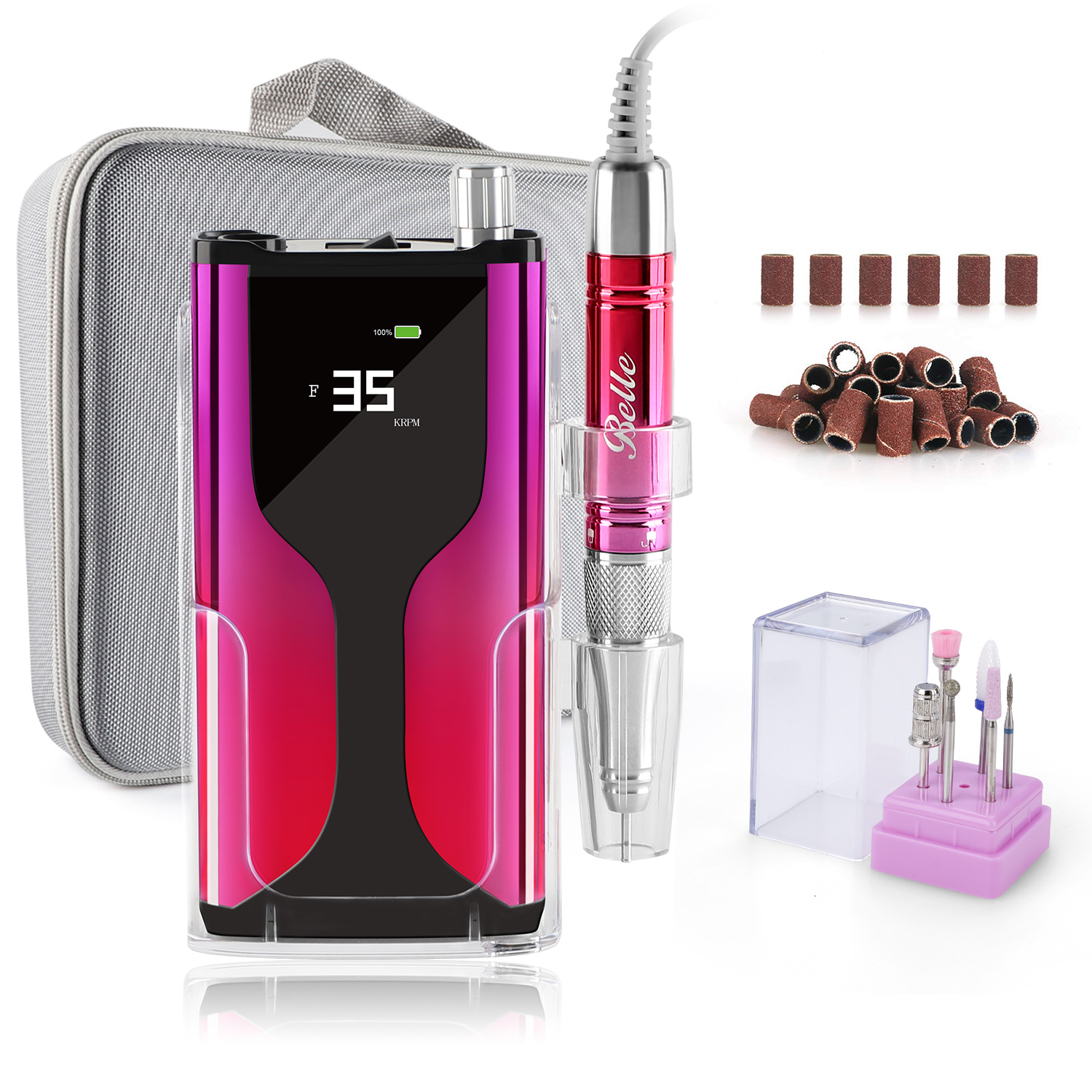 

OEM Belle Luxury Hot Electric 35000rpm Nail Drill Machine, 4 colors