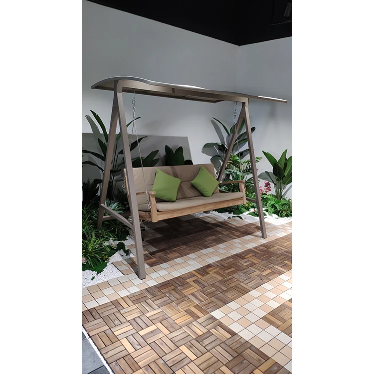 
Hot sale 2 years warranty modern outdoor dustproof and waterproof quick-dry foam garden teak swing 