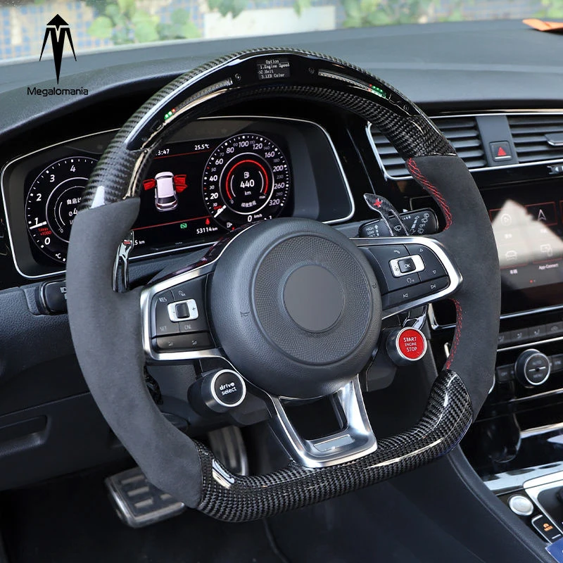 

carbon fiber steering wheel old model upgraded for Volkswagen 2012-2019 golf R-Line GTI GTS GLI mk7 mk6 models