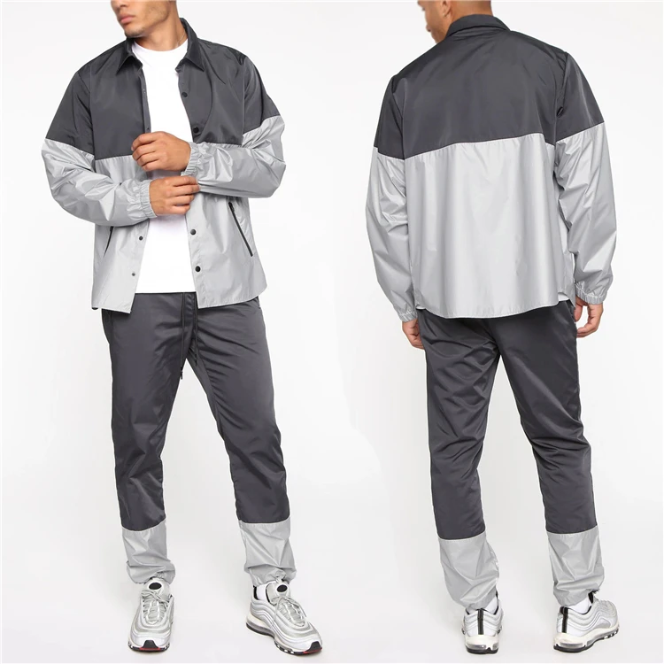 

2021 New suits set for men outdoor men tracksuit set casual jacket youth cardigan men's 2 pcs set