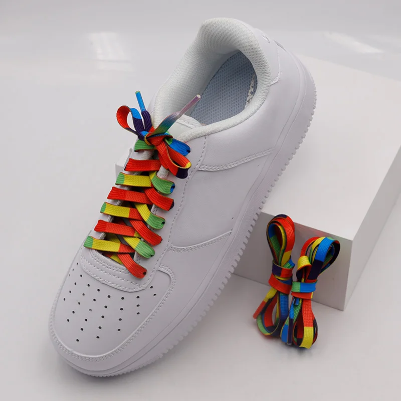 

Coolstring Manufacturer Wholesale Novel Design Support Custom Heat Transfer Printed Multi color Differentiated Shoelaces, Customized