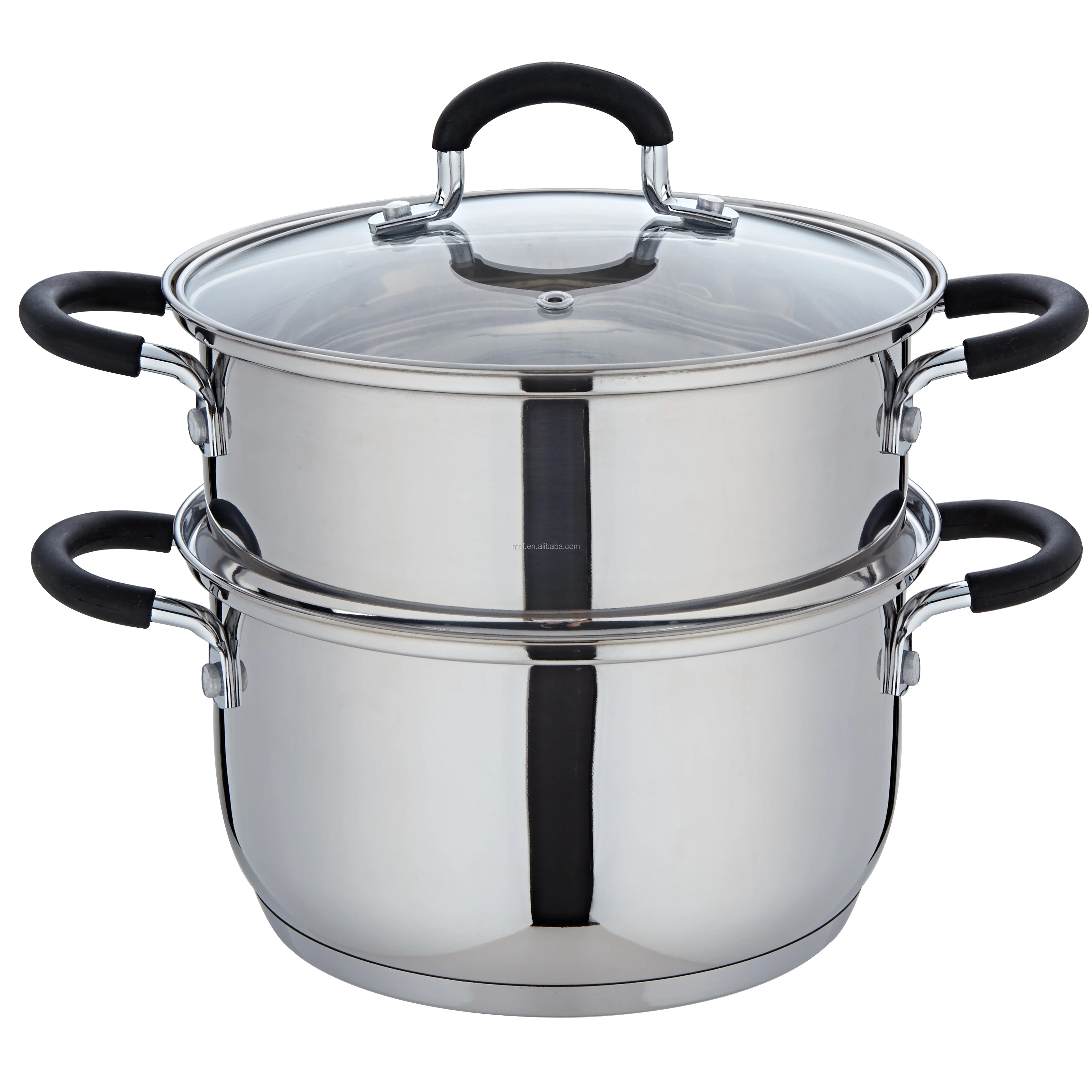 不锈钢蒸锅汤锅 24厘米厘米可以在电磁炉使用 msf-5318