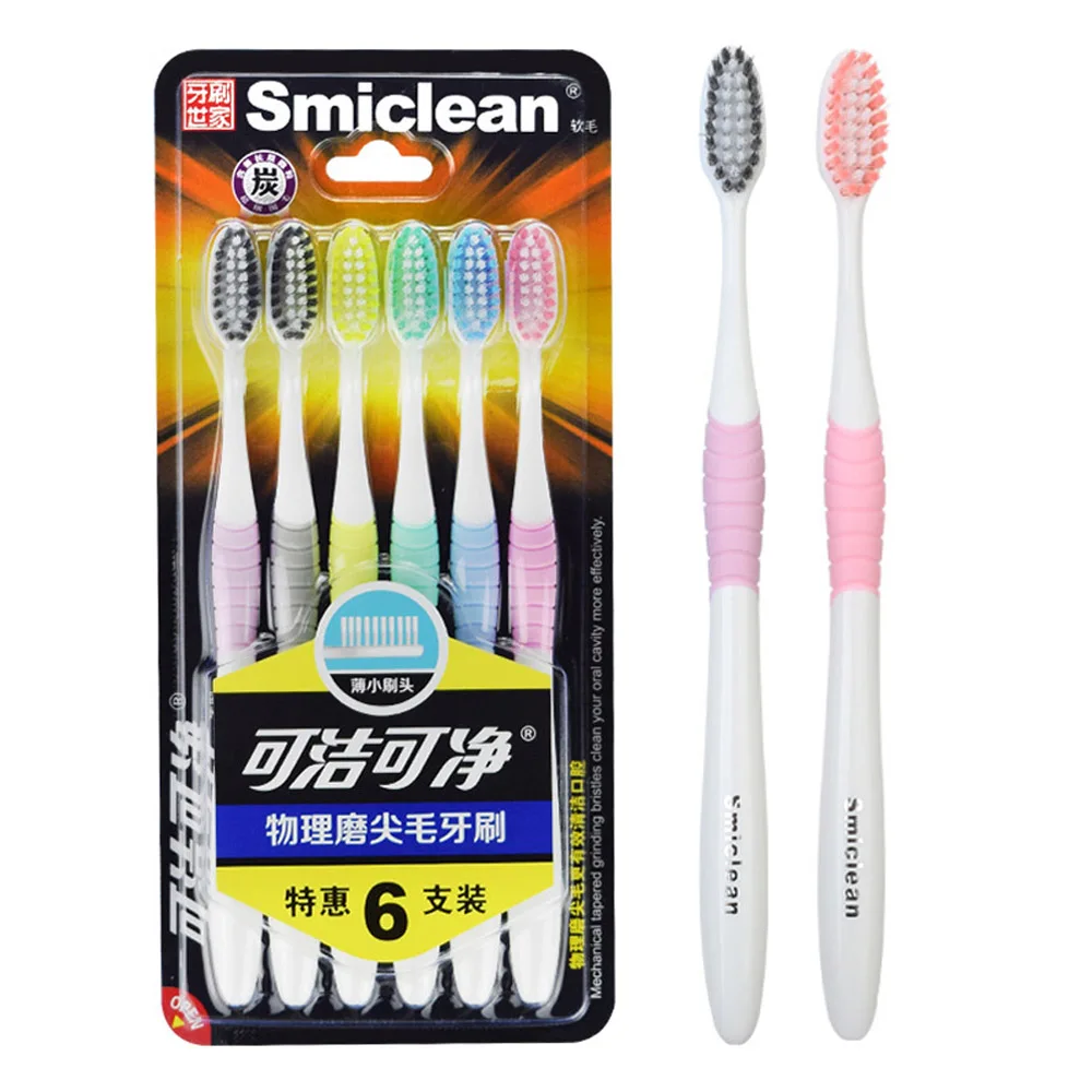 

charcoal bristles nylon toothbrush best selling soft hair adult teeth whitening tooth brush, Customized color