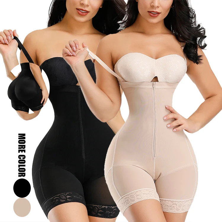 

HEXIN Dropshiping Women's Shapers Seamless Shapewear Figure Compression Seamless Tummy Control Full Body Shapewear