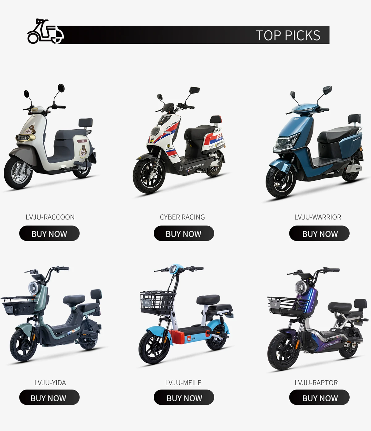 Zhejiang Lvju Vehicle Industry Co., Ltd. Electric Motorcycles