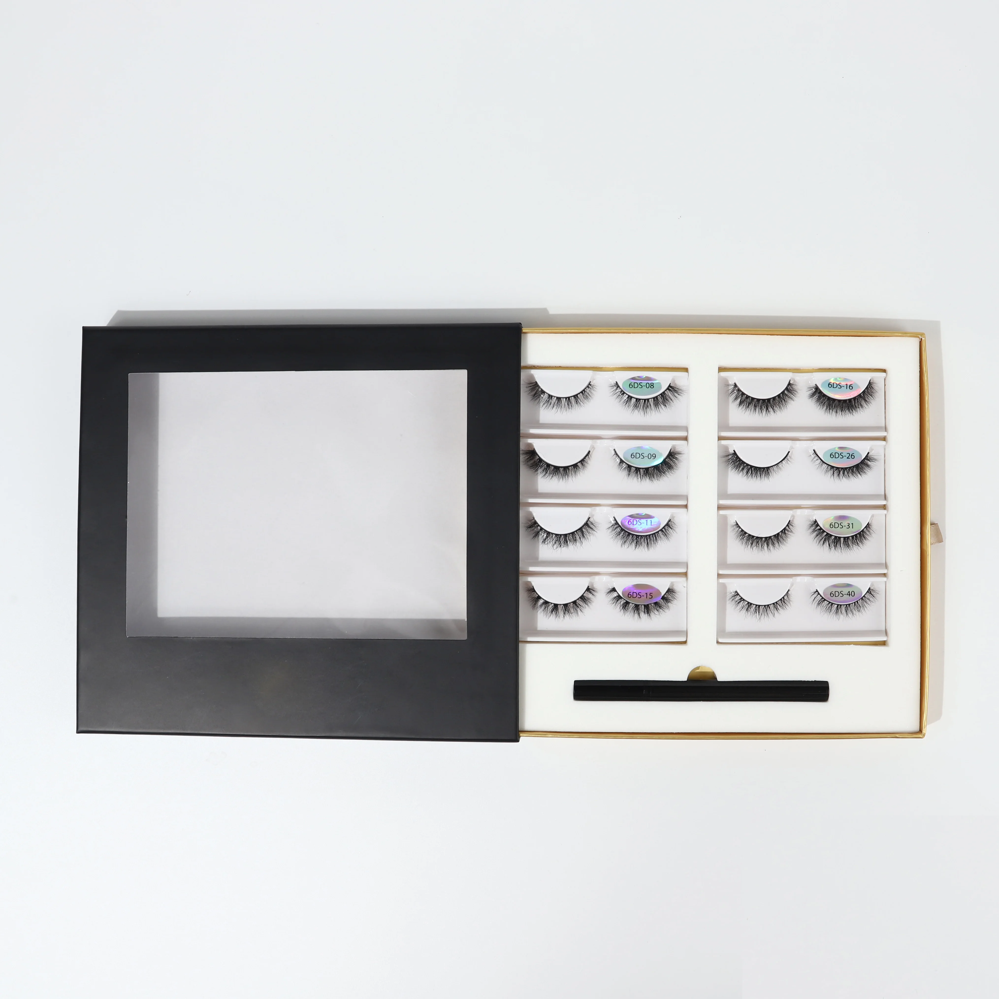 

Wholesale shiny box 3D real mink lashes cruelty free handmade eyelashes