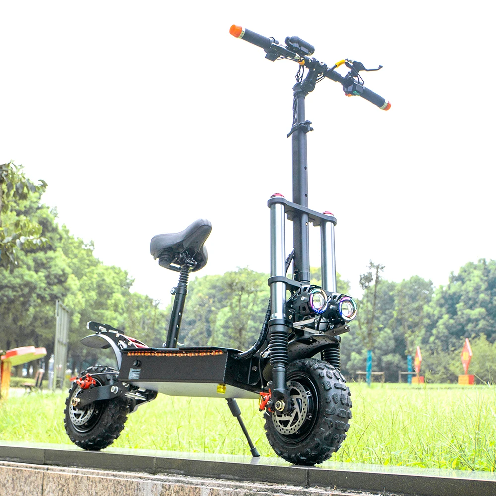 

Dual Motor Off Road Electric Scooter With Two Powerful Big Wheels Scooters Electric 60V 18AH 3000W Electrico Scooters For Adult