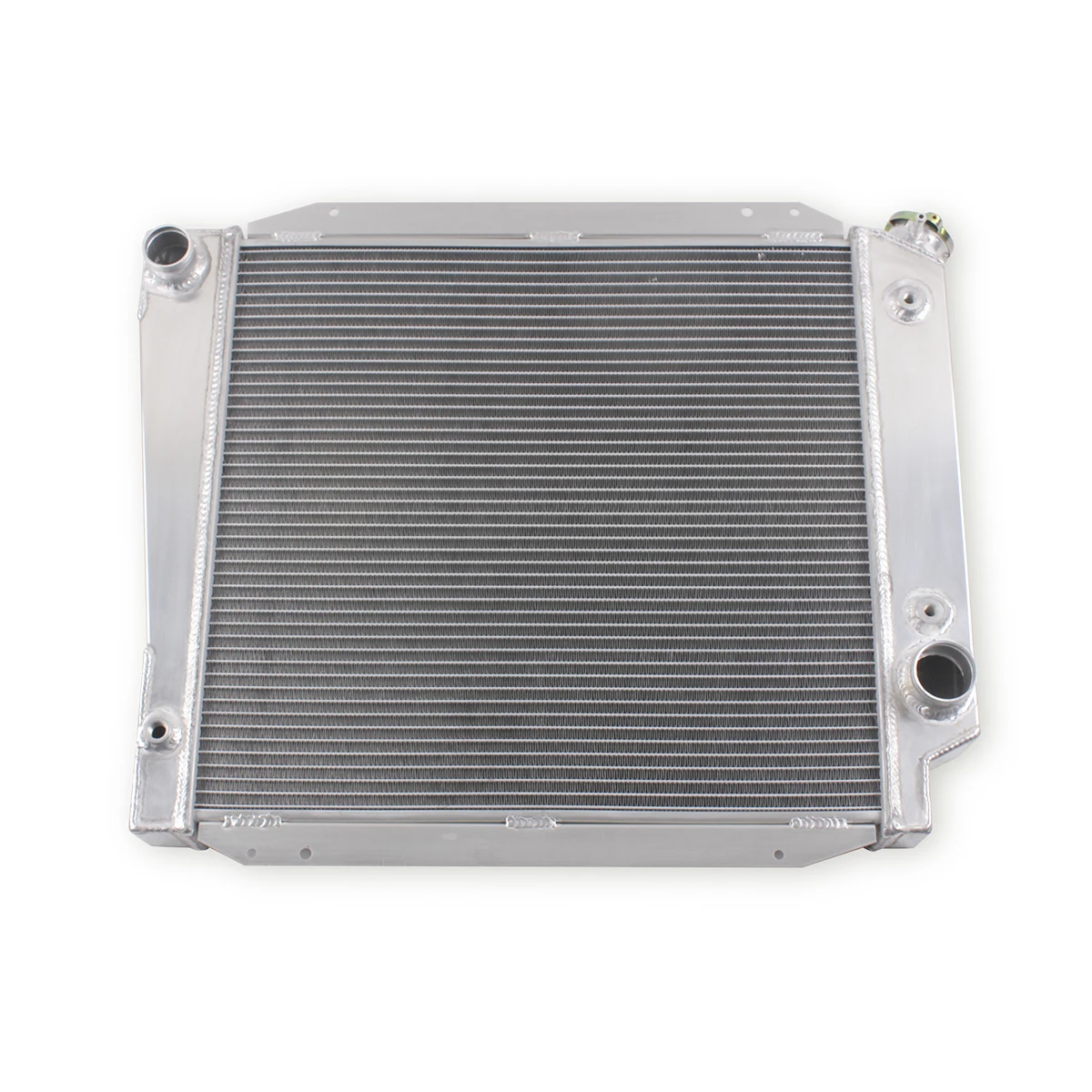 

For Ford Bronco 5.0 302Cu V8 MT 1968-1977 Aluminum 3 Row Core Performance Cooling Radiator, Silver