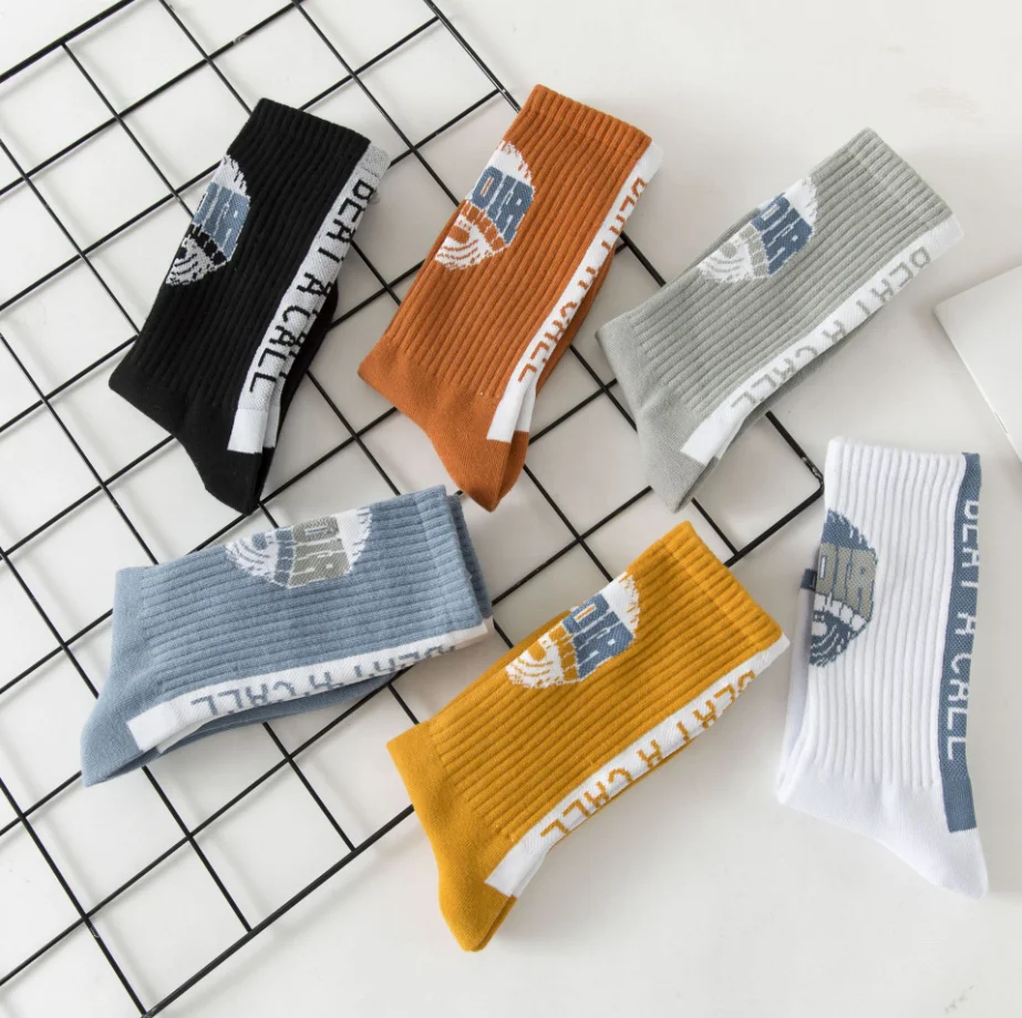 
custom fashion basketball high street wear socks men top quality 