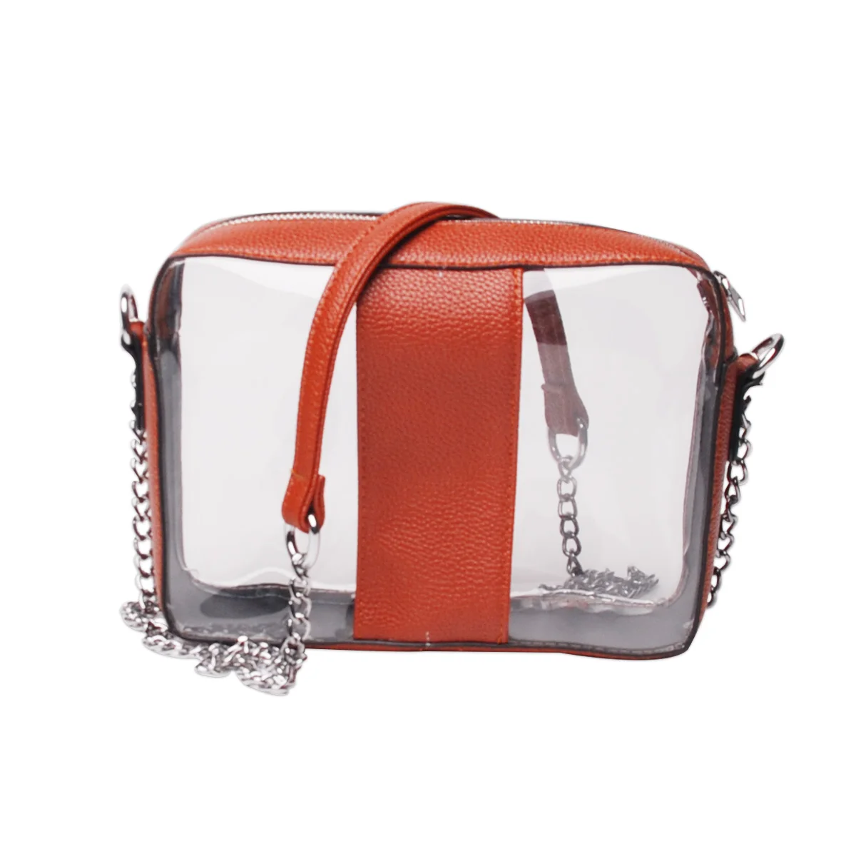 

Women PU And PVC Chain Trims And Strap Cross-body Shoulder Bag DOM113-1219
