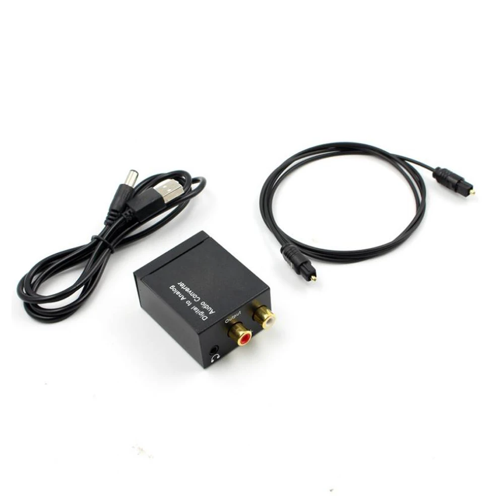 

Optical Coaxial Toslink Digital to Analog Audio Converter Adapter RCA L/R 3.5mm